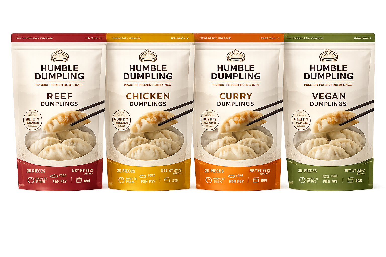 Humble dumpling product lineup